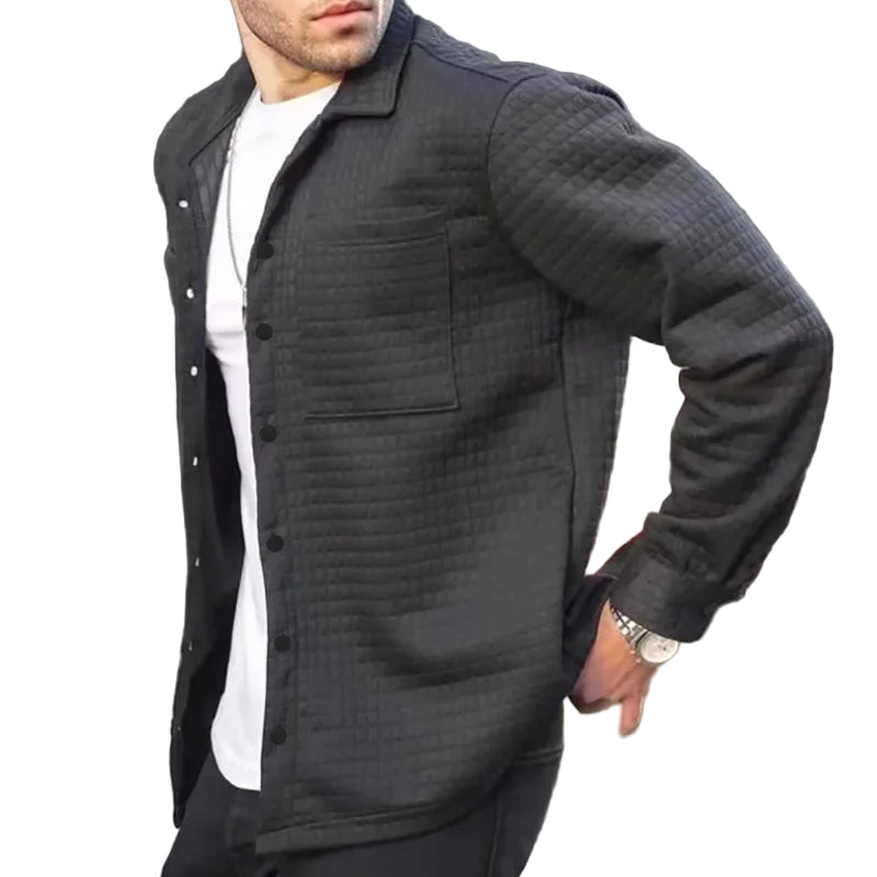 Heren Vrijetijdsjack Gewatteerd met Knoopsluiting 0