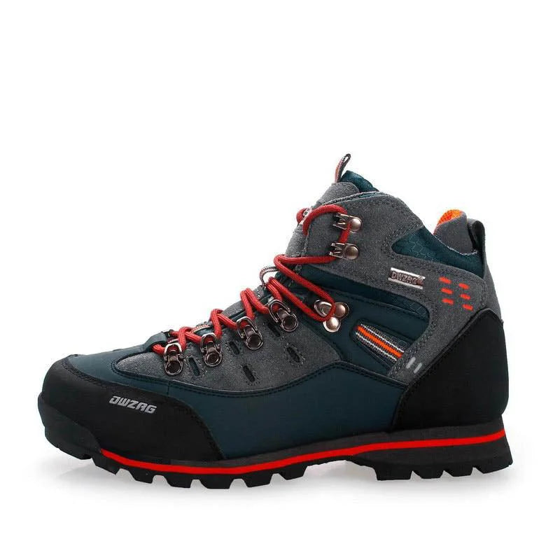 Heren Wandelschoenen Waterdicht PU Leer Mid-Hoge Rubberzool 0