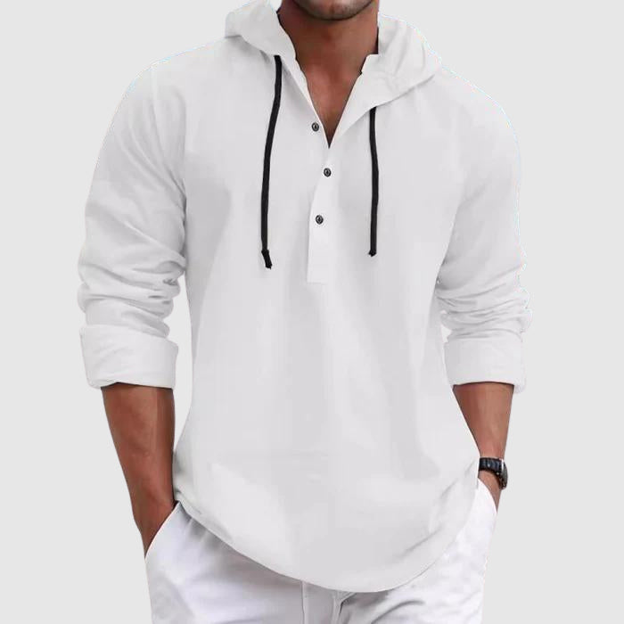 Heren Weekendshirt met Capuchon Casual Stijl 2