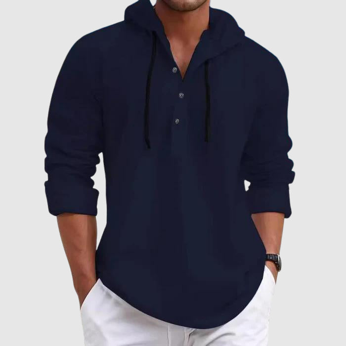 Heren Weekendshirt met Capuchon Casual Stijl 4