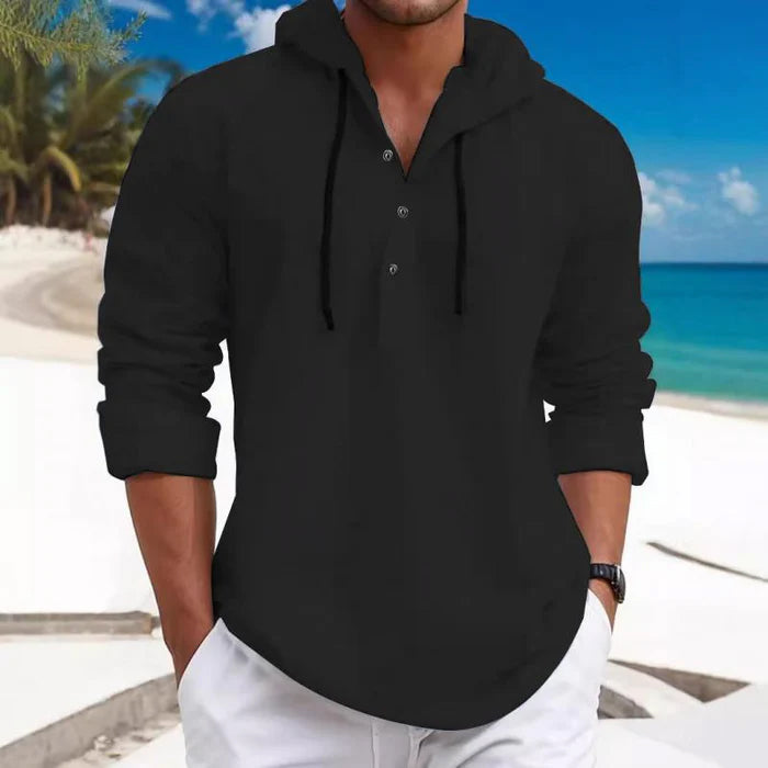 Heren Weekendshirt met Capuchon Casual Stijl 6