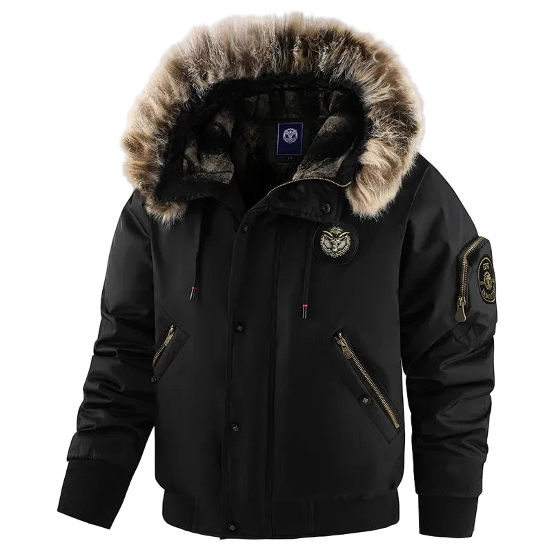 Heren Winterjas Gewatteerd met Capuchon 0
