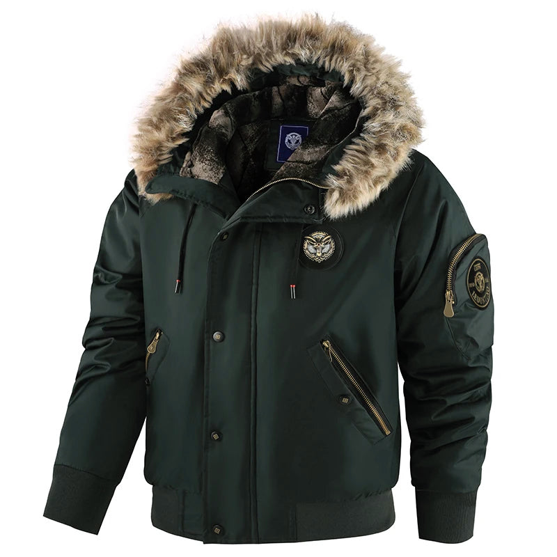 Heren Winterjas Gewatteerd met Capuchon 2