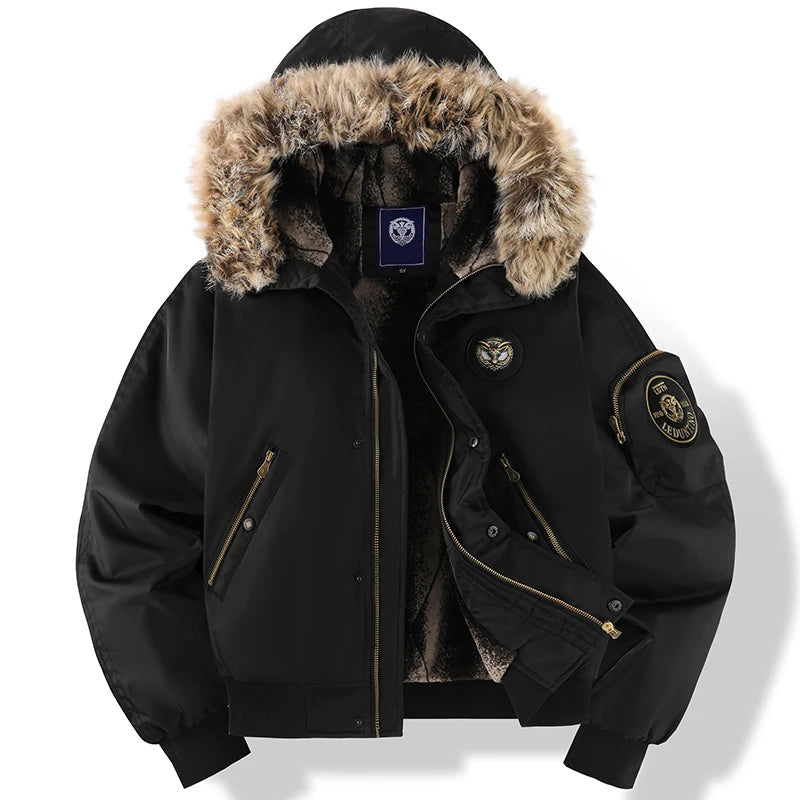 Heren Winterjas Gewatteerd met Capuchon 3