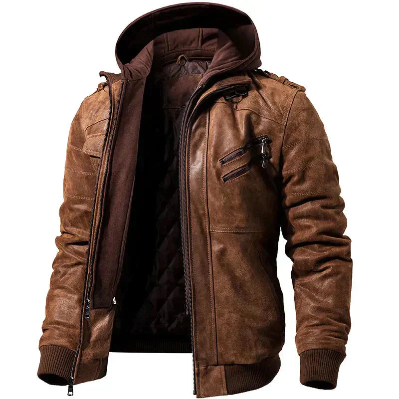 Heren Winterjas Met Capuchon Modern Design 0
