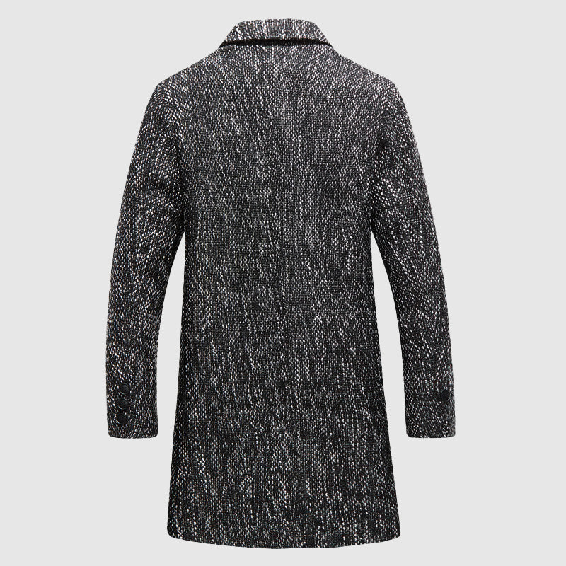 Heren Winterjas Met Drie Knopen Klassiek Stijl 3