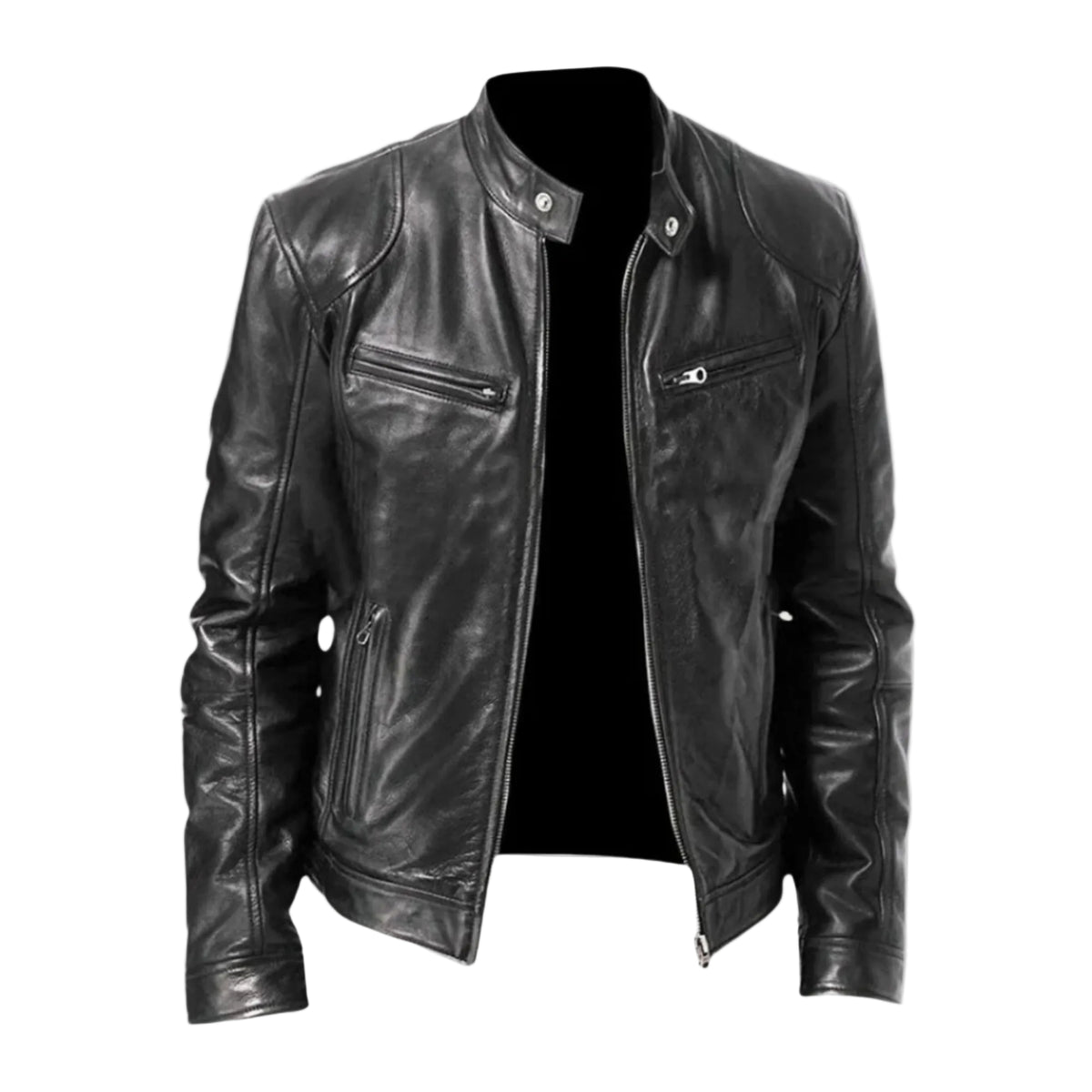 Heren Winterjas Modern Casual met Functionele Zakken 0