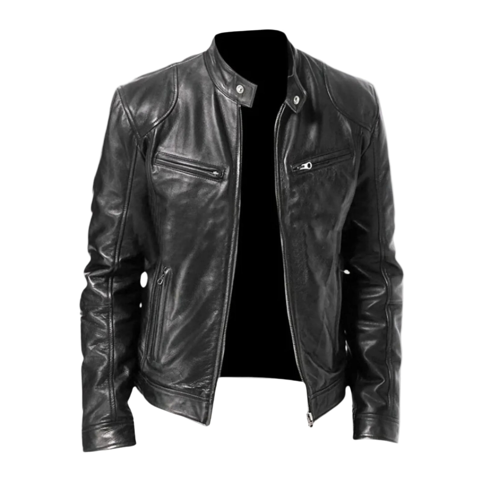 Heren Winterjas Modern Casual met Functionele Zakken 0