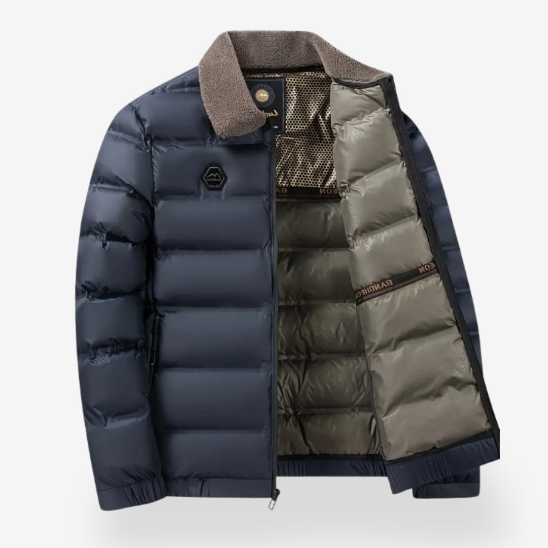 Heren Winterjas Pilot Met Verwijderbare Bontkraag 1