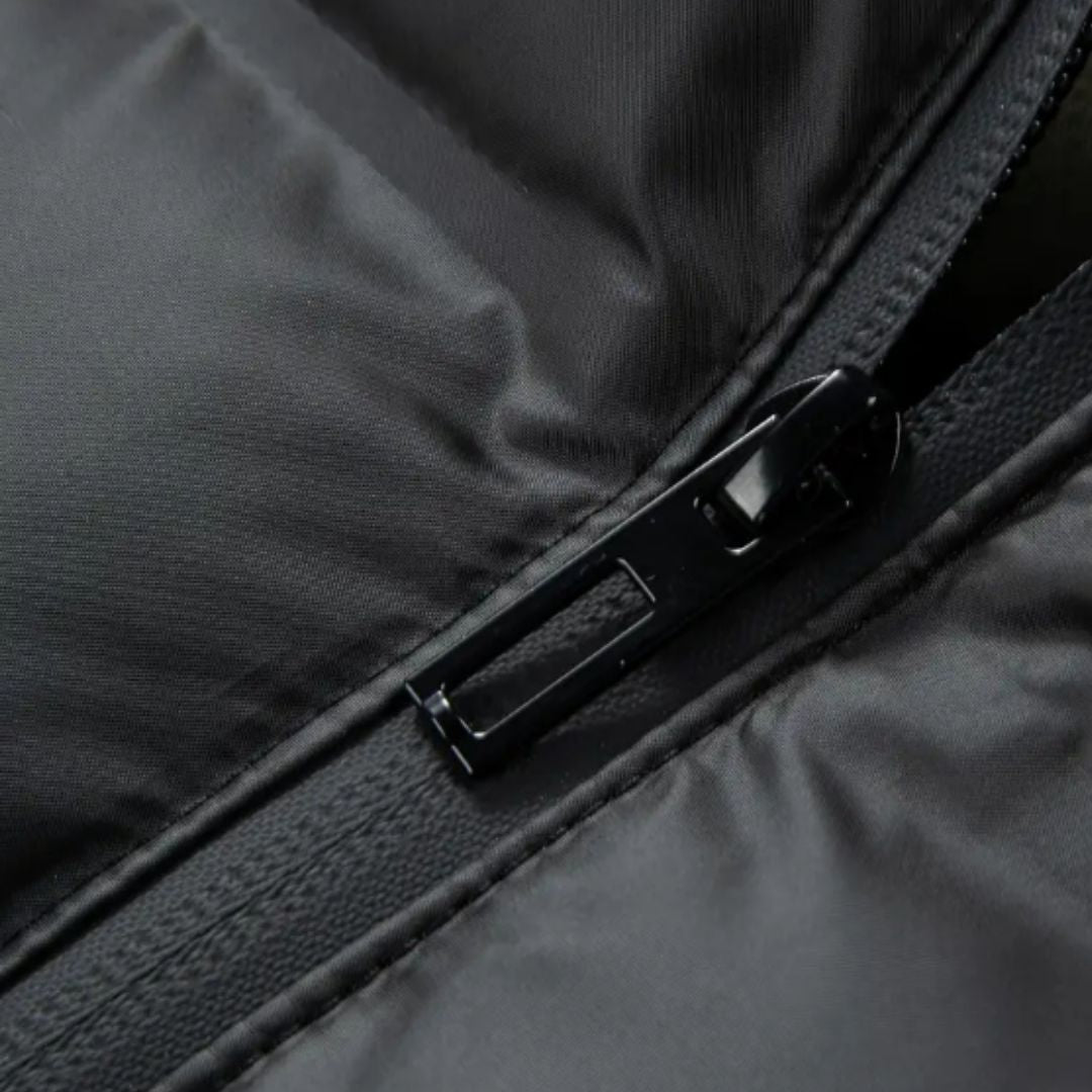 Heren Winterjas Pilot Met Verwijderbare Bontkraag 5