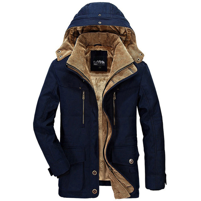 Heren Winterjas Warm en Comfortabel Met Verstelbare Capuchon 0