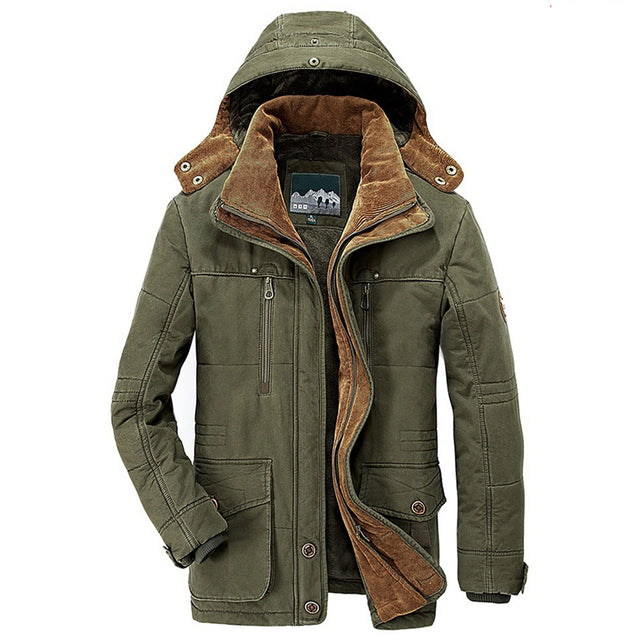 Heren Winterjas Warm en Comfortabel Met Verstelbare Capuchon 2