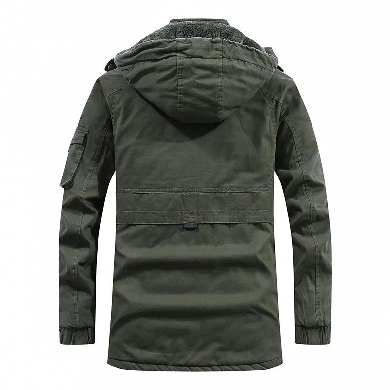 Heren Winterjas met Capuchon en Fleece Voering 4