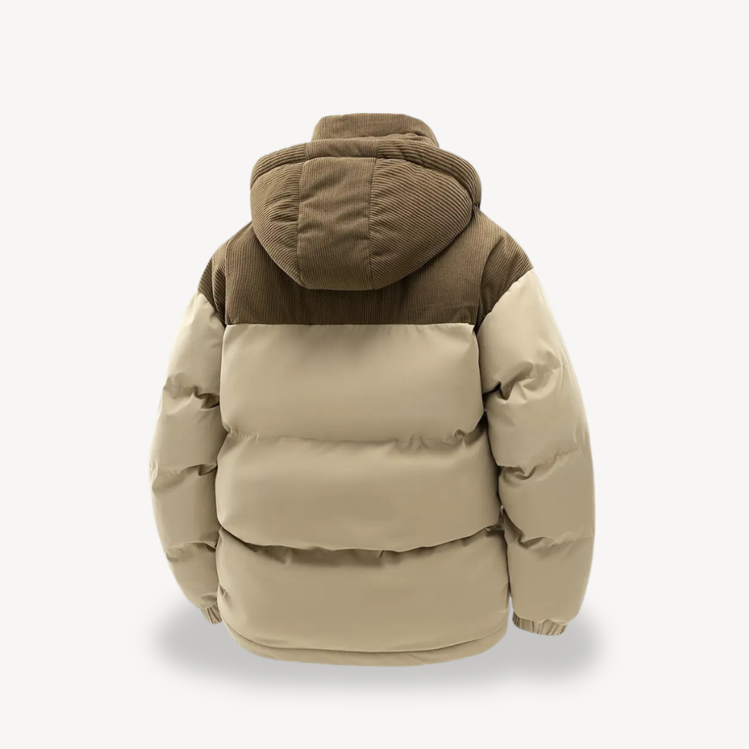 Heren Winterjas met Koordkap en Modern Design 6