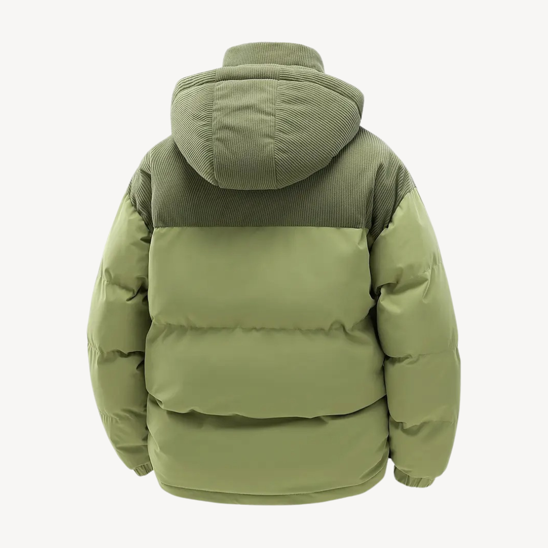 Heren Winterjas met Koordkap en Modern Design 7