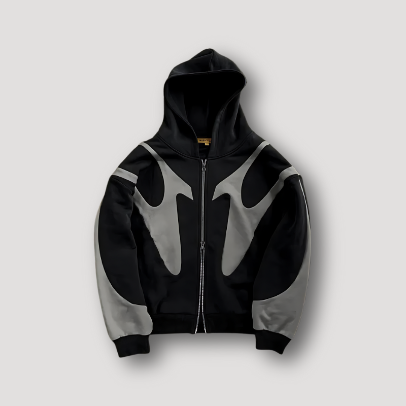Heren Zip-Hoodie Relaxed Fit Stijlvol 1