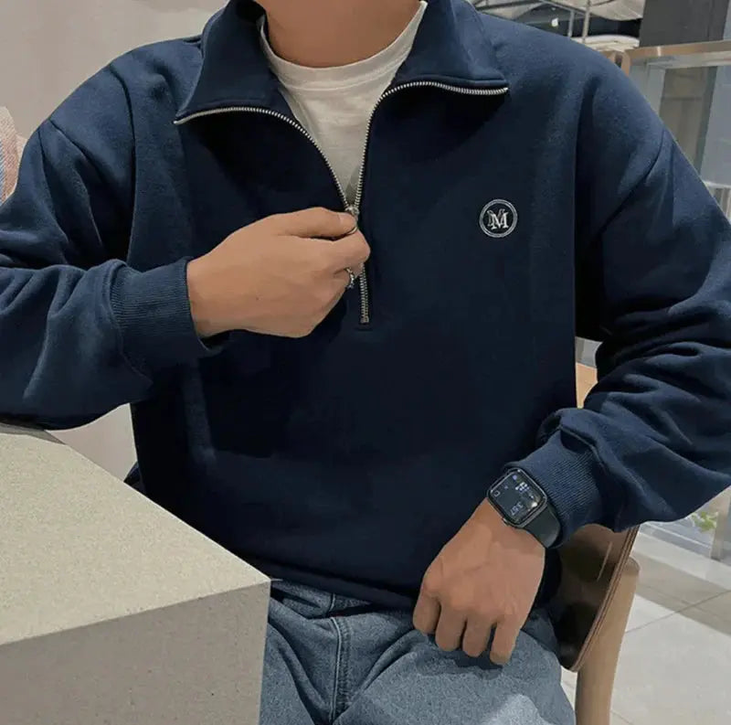 Heren Zip Up Shirt Casual 5