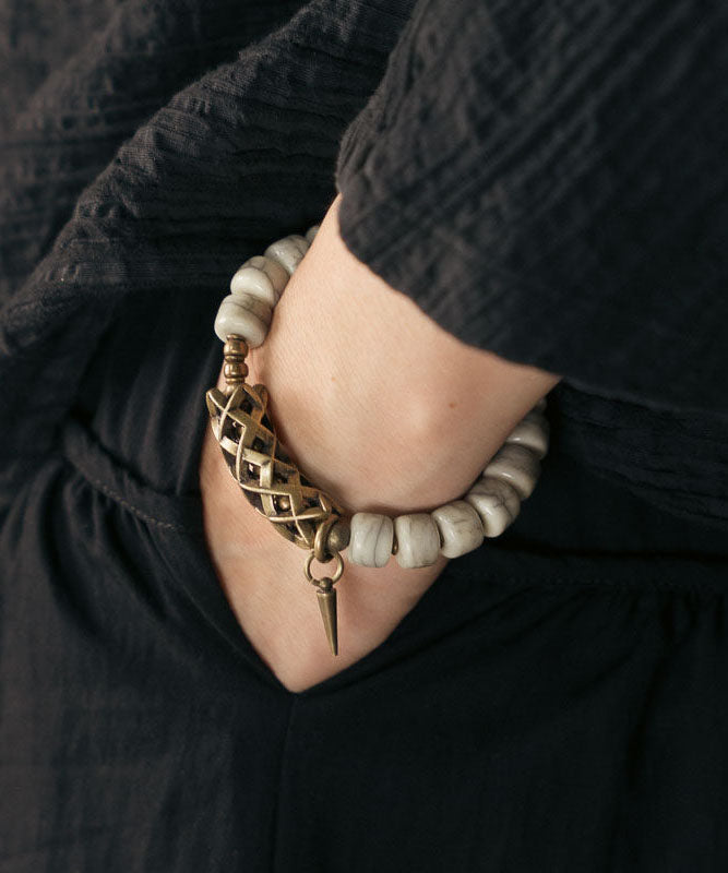 Herenarmband Vintage Stijl Met Koperen Accenten 0