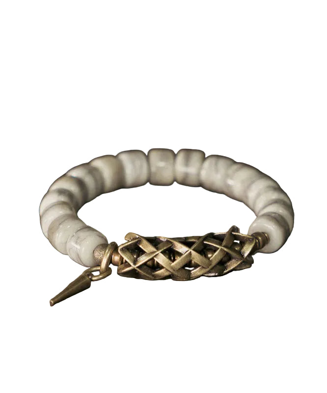Herenarmband Vintage Stijl Met Koperen Accenten 1