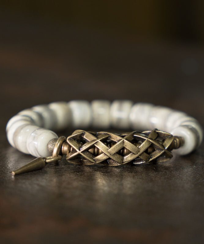 Herenarmband Vintage Stijl Met Koperen Accenten 3