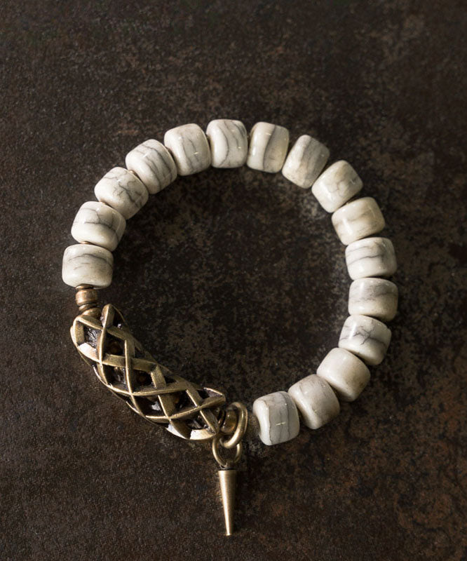 Herenarmband Vintage Stijl Met Koperen Accenten 4