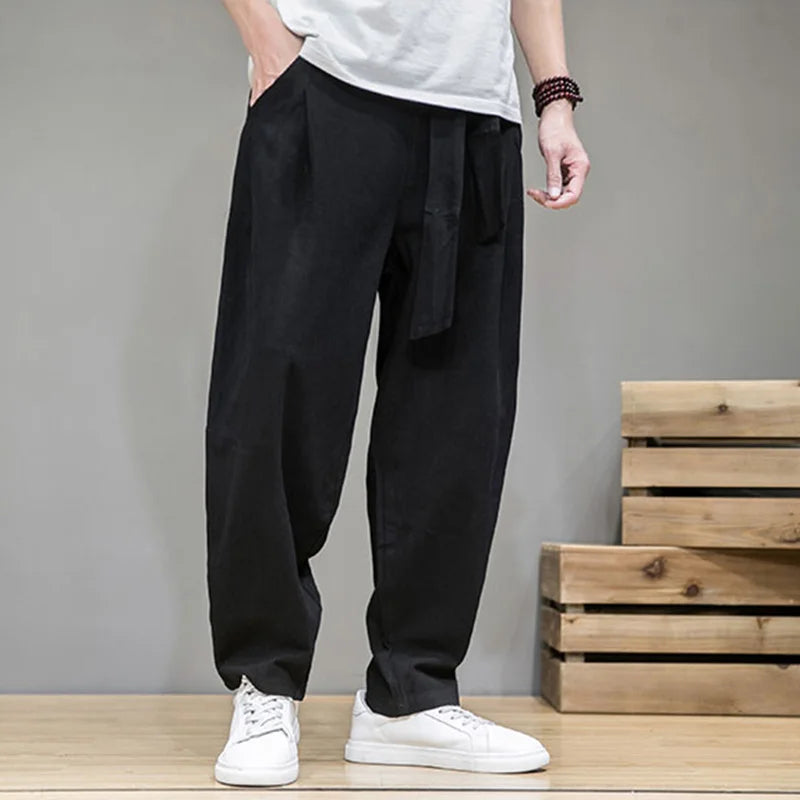 Herenbroek Linnen Relaxed Stijl 4
