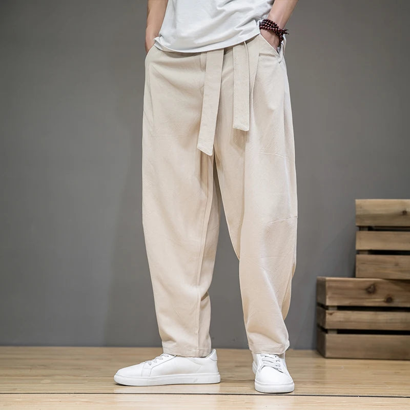 Herenbroek Linnen Relaxed Stijl 6