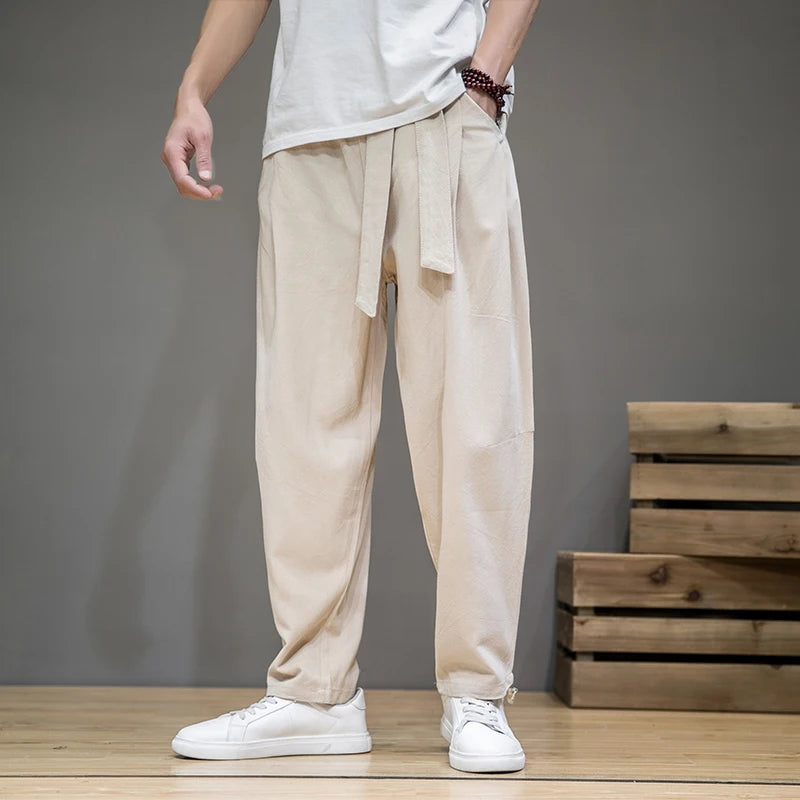 Herenbroek Linnen Relaxed Stijl 9