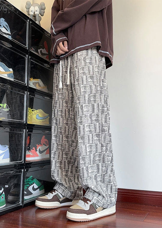 Herenbroek Oversized Ruitpatroon Casual 2