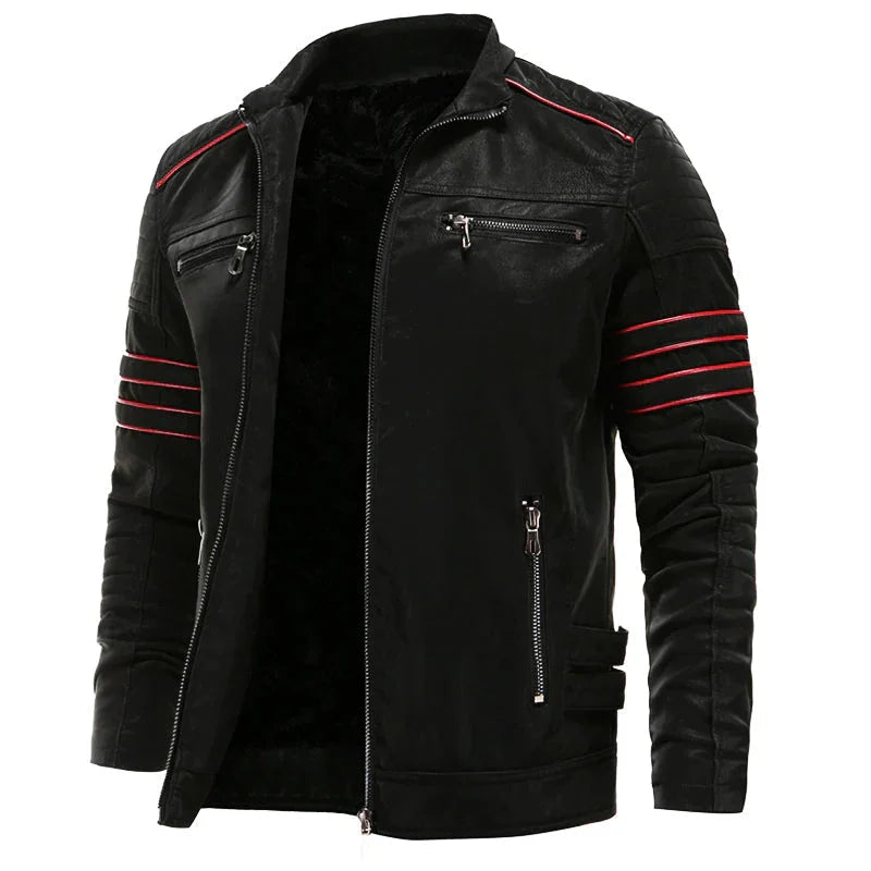 Herenjack met Rode Bies Casual Stijl 0