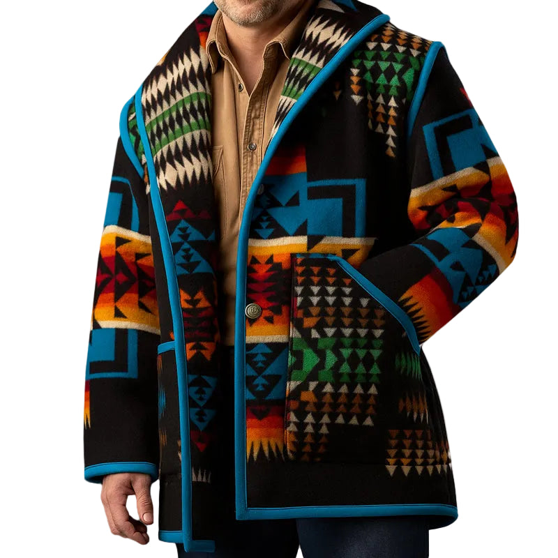 Herenjas Geometrisch Patroon Casual 0
