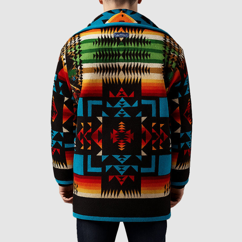 Herenjas Geometrisch Patroon Casual 1