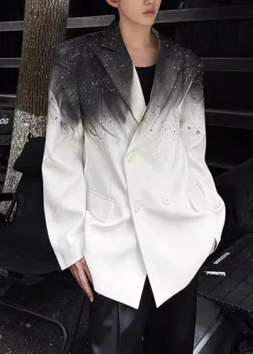 Herenjas Oversized Tie-Dye Stijlvol Herfstmodel 3