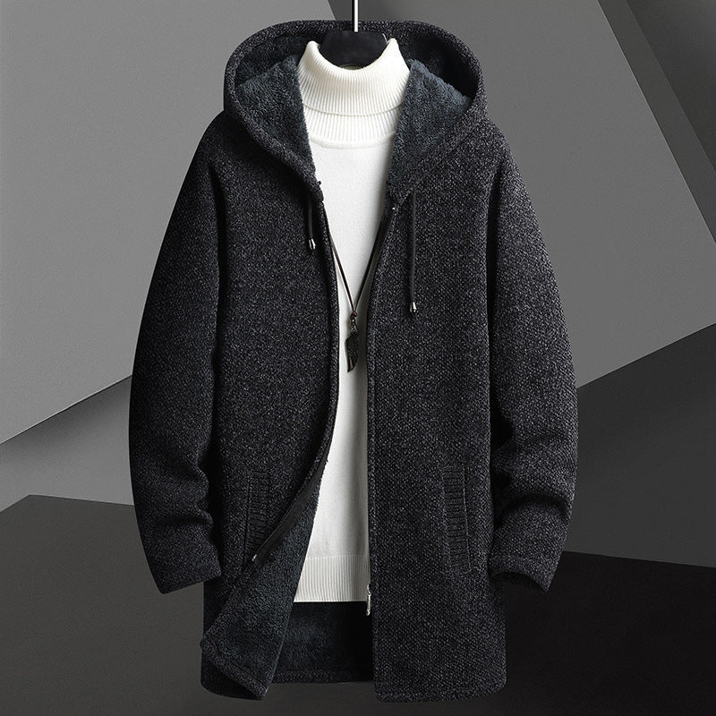 Herenjas met Capuchon en Fleece Binnenkant 3