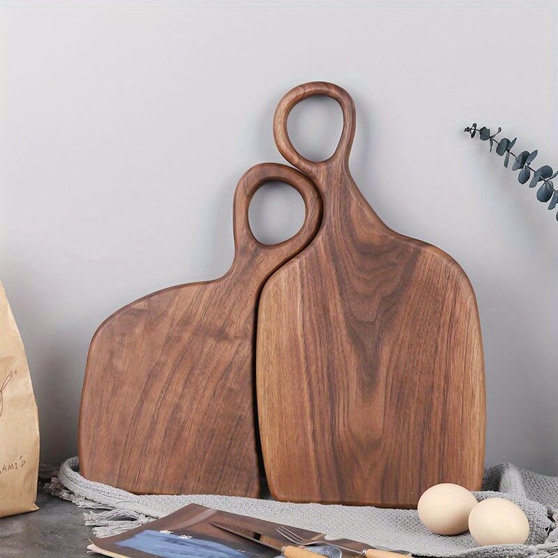 Houten Snijplank Met Afgerond Handvat Voor Keuken En Serveren 0