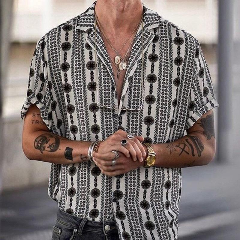 Heren Linnen Shirt Lichtgewicht Casual Ademend-1