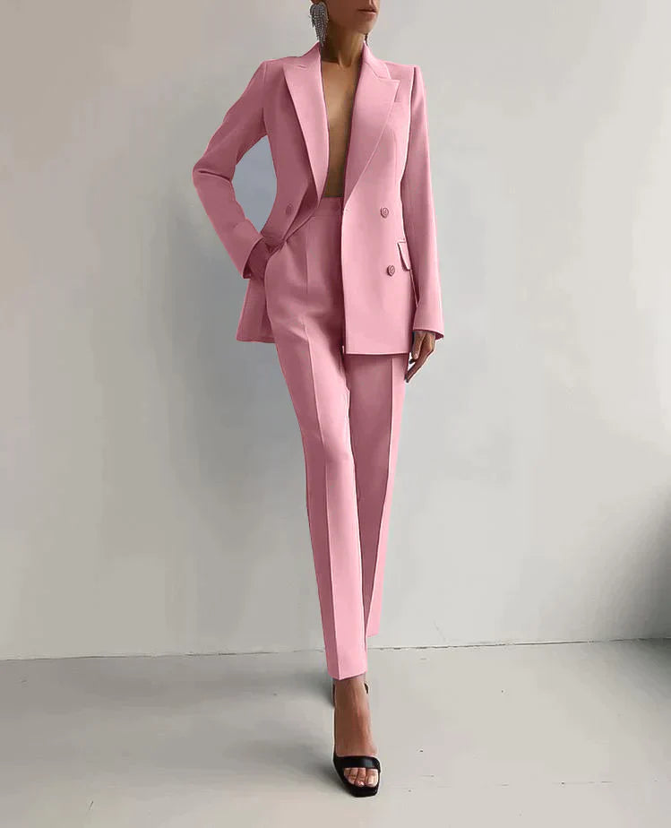 Variant image for Dames Blazer en Broek Set Stijlvol Hoogwaardige Stoffen-2