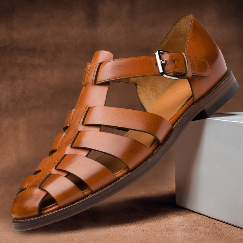 Variant image for Heren Sandalen Lederen Stijlvol Comfortabel-11