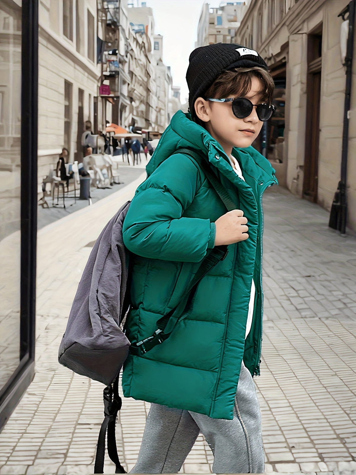 Jongens Halflang Jack Ademend Waterafstotend Met Ritssluiting 2