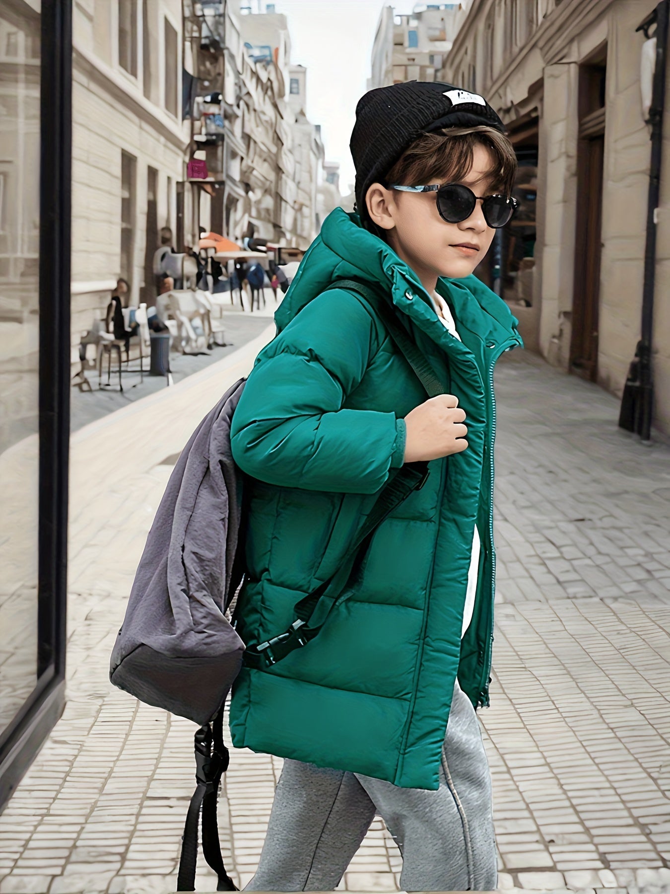 Jongens Halflang Jack Ademend Waterafstotend Met Ritssluiting 2