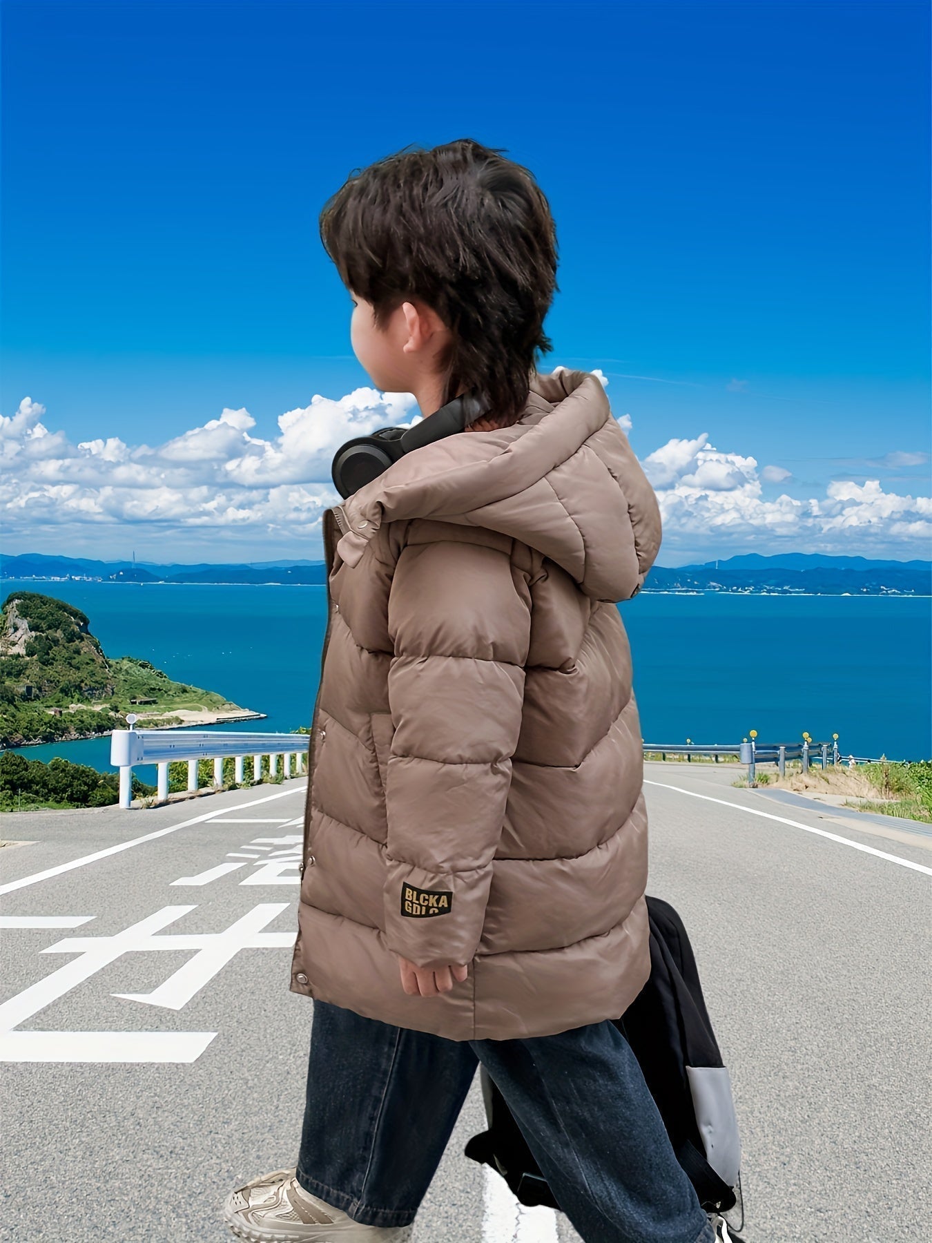 Jongens Halflang Jack Ademend Waterafstotend Met Ritssluiting 6