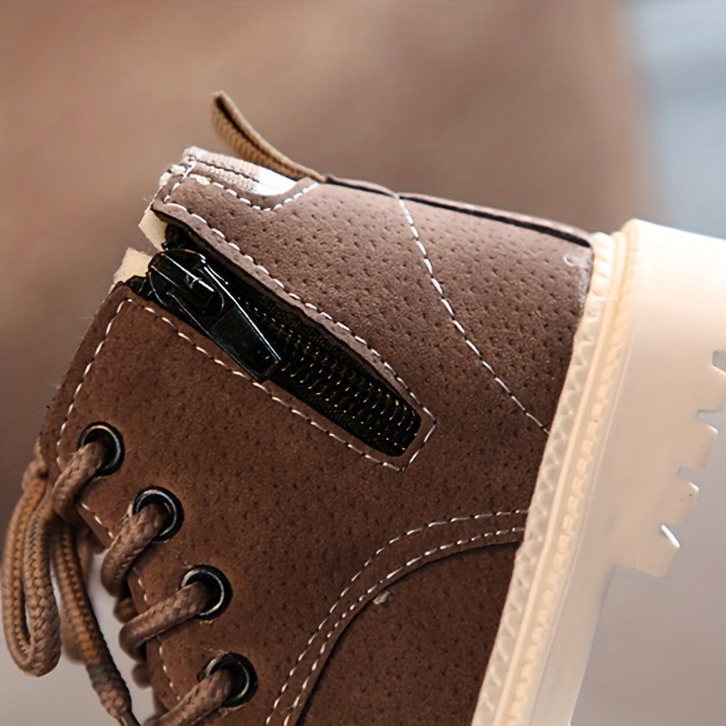 Jongens Outdoor-Enkellaarzen Met Fleecevoering en Waterdicht Materiaal 4