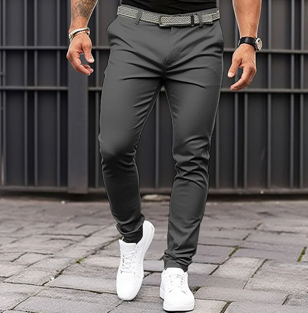 Variant image for Heren Pantalon Elegante Stijl Katoen Luxe Pasvorm-9