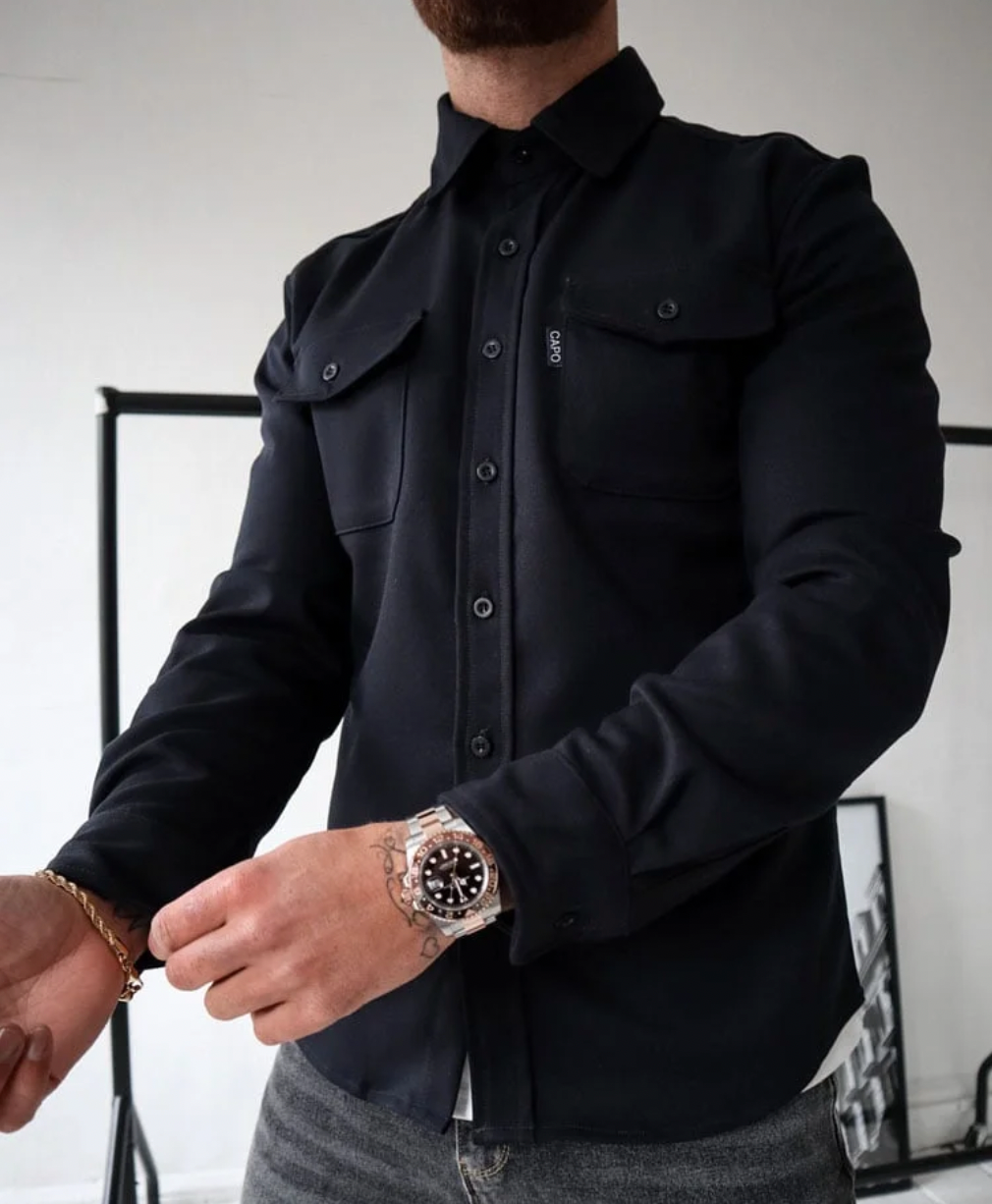 Variant image for Heren Shirt Modern Ademend Katoen Casual Stijl-25