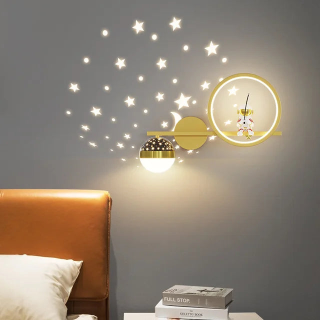 Kinder Wandlamp Droomachtige Universum LED 2