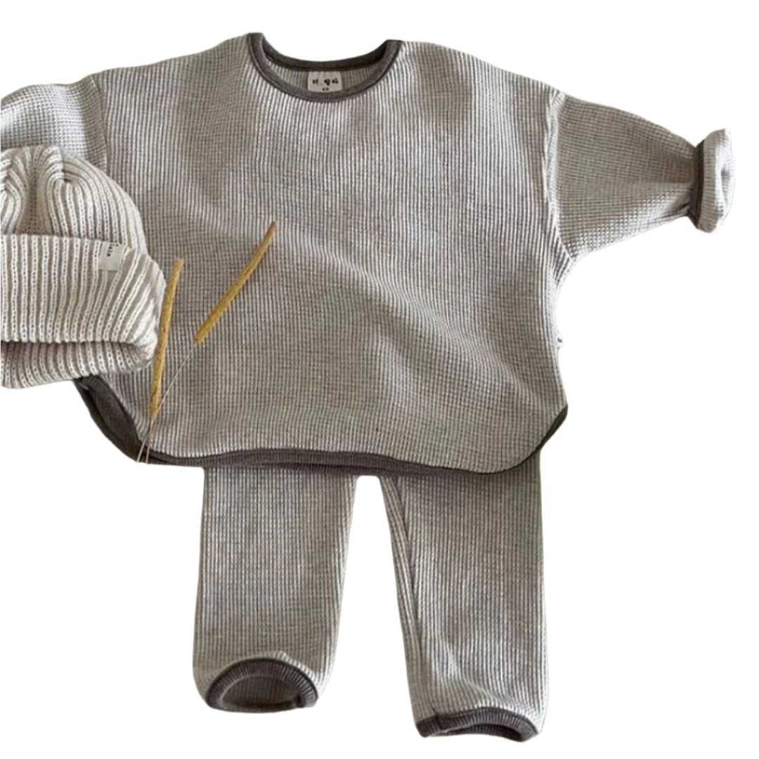 Kinderen Waffle Set Casual Ademend Materiaal 0
