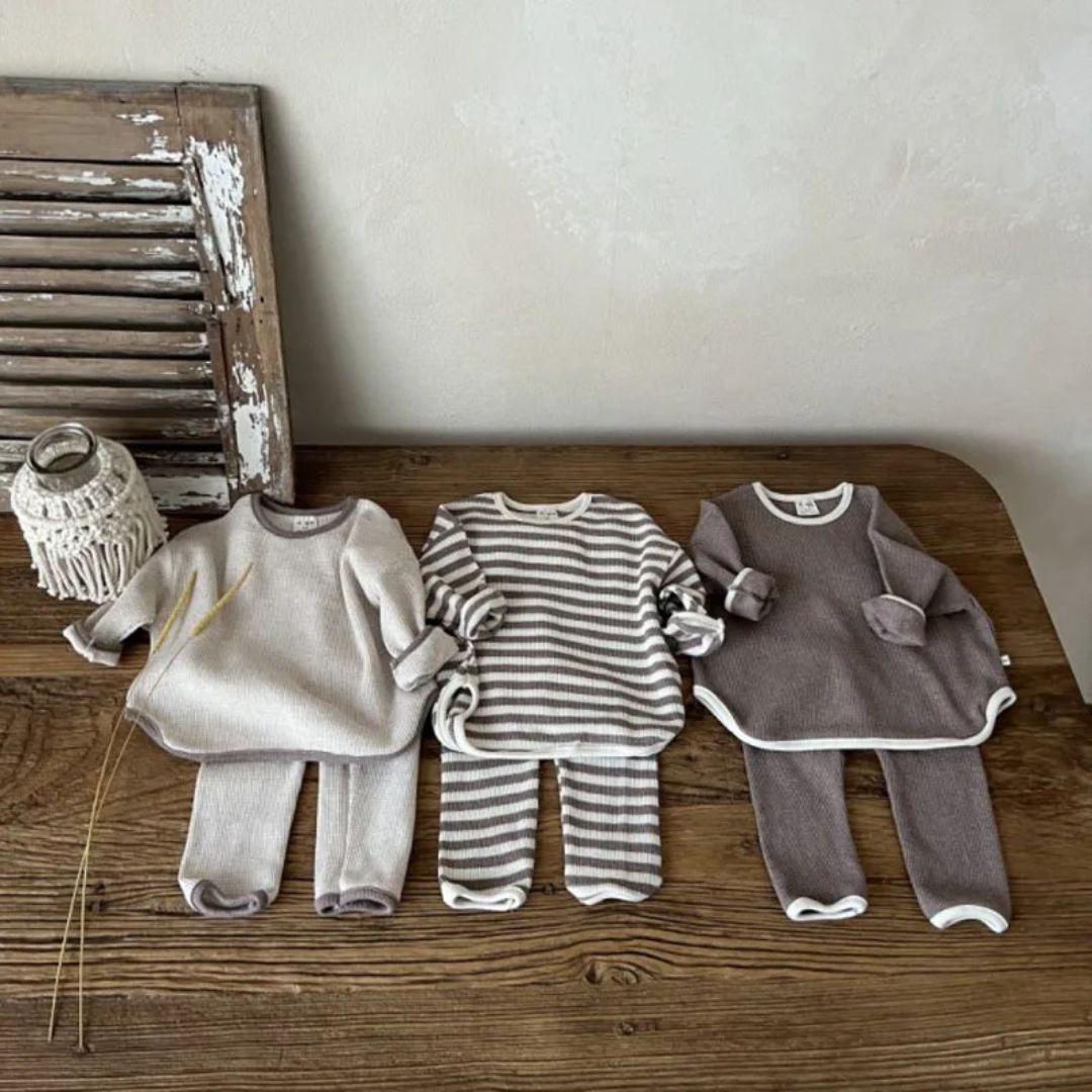 Kinderen Waffle Set Casual Ademend Materiaal 1