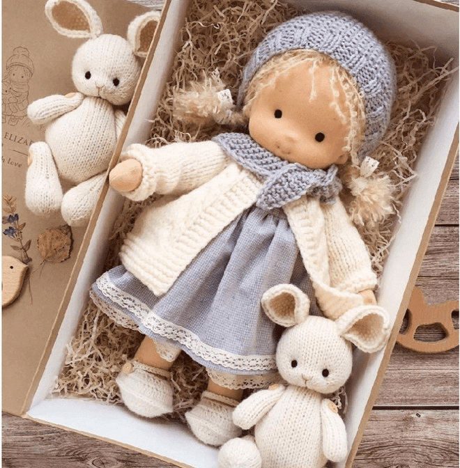 Kinderen's Handgemaakte Waldorf Pop Zacht 2