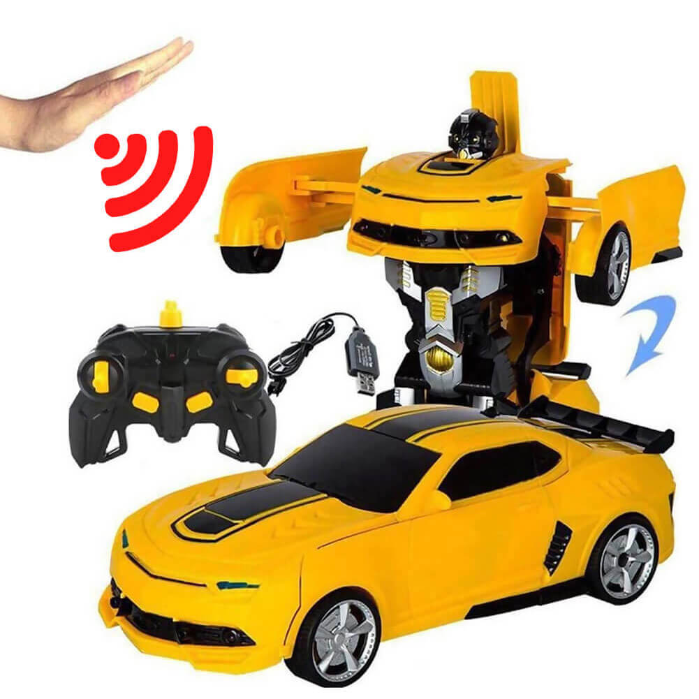 Kinderen's RC Transformerende Robotauto met LED en Muziek 0
