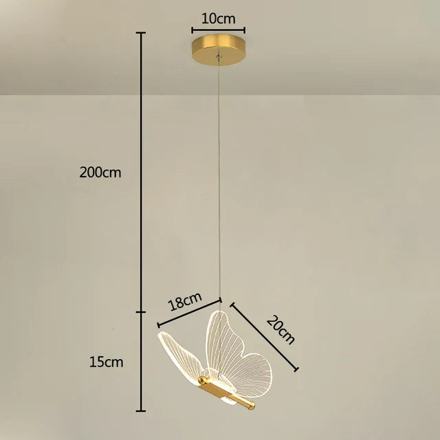 Kinderlamp Vlinder Design LED voor Jongens en Meisjes 0
